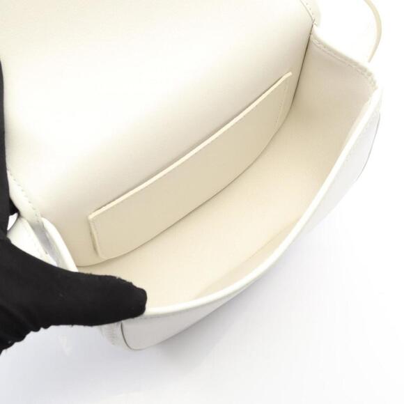 CELINE White Leather Shoulder Bag - Picture 3 of 7